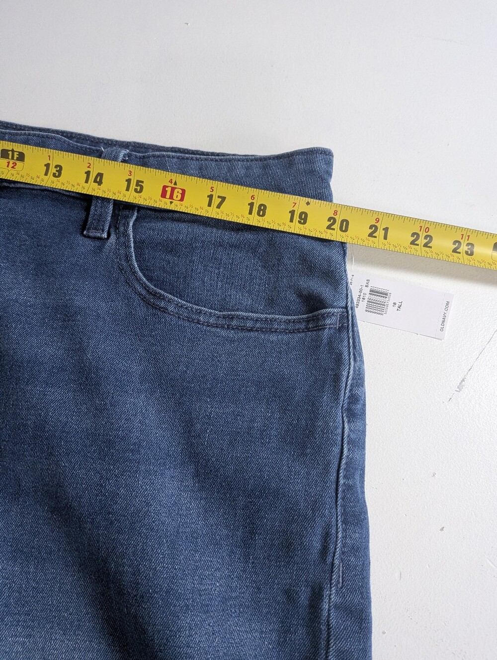 NEW Old Navy High-Rise Wow Loose Jeans Women’s Tall Size 18 Stretch Blue Denim - Picture 10 of 13